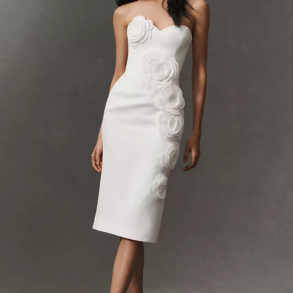 Helsi Kaia 3D Floral Strapless Midi Dress